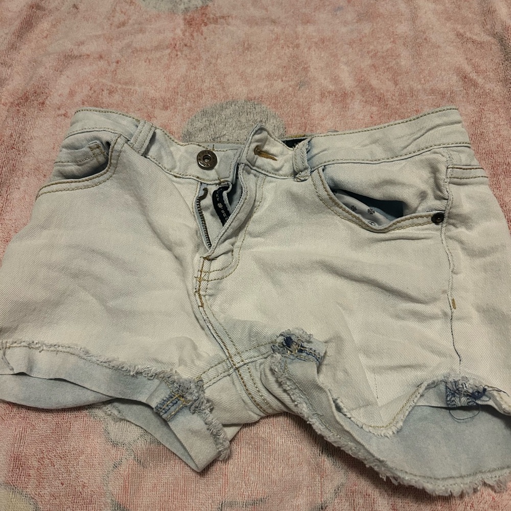 Women's White Denim Shorts